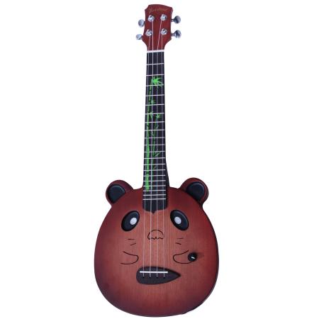 Panda wood electric ukulele with bag
