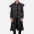 Latest Designs New Winter Men's Black Leather Long Coats