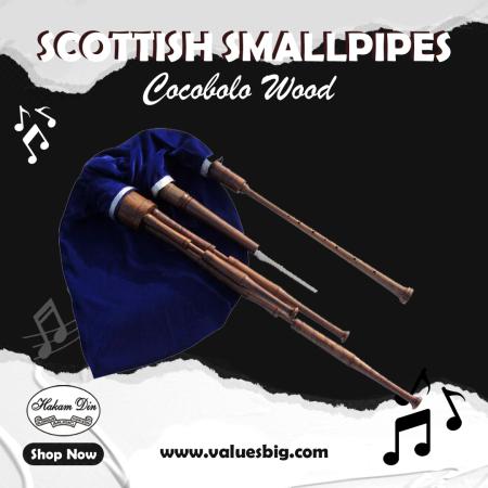 Scottish Smallpipes in C, Cocobolo Wood, Mouth Blown