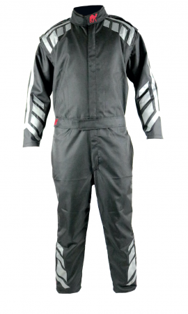 Archer 1.0 Double Layer Sfi 3.2a/5 Rated Suit Black With Grey