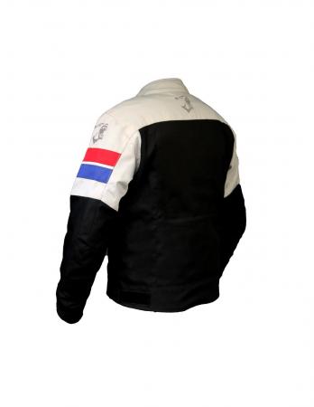 Tark-Textile Jacket-Black/Ice/Red/Blue