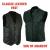 XPRO Zwart Leren Motorvest Vest Biker Motorbike Son of Anarchy