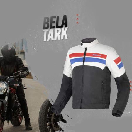 Bela Tark Blouson Moto Noir/Glace/Rouge/Bleu