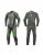 Shua Infinity 1PC Motorcycle Leather Racing Suit (Black/Green)