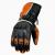 Profirst Bike Racing Leather Gloves (Orange)