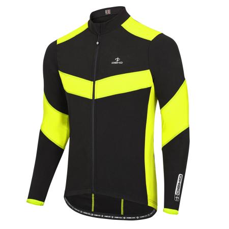 Leader Winter Cycling Jersey Fl.Yellow