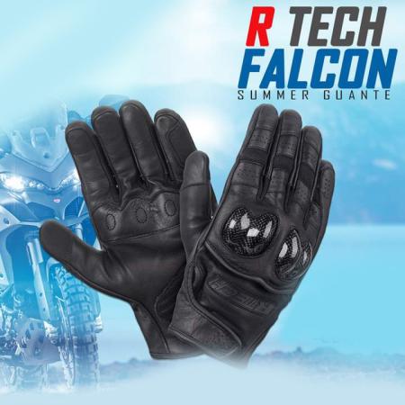 R-Tech Falcon Motorrad Sommerhandschuhe - Schwarz