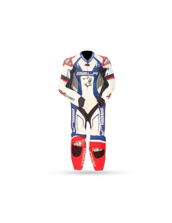 Bela X-Race 1PC Leather Suit - White / Black / Blue