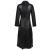 Women long sheepskin leather down coat